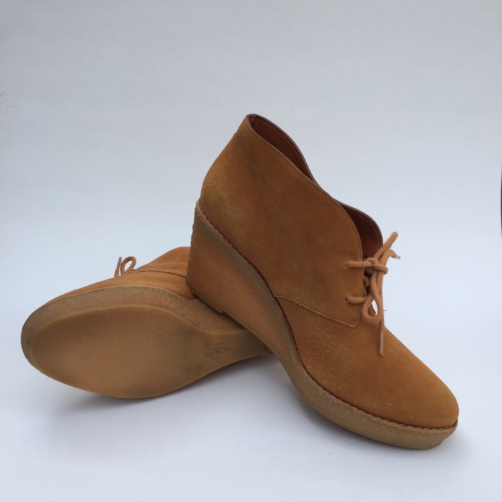 Cole Haan Halley Chukka Suede Wedge Ankle Bootie